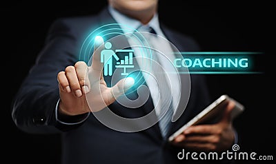 Coaching Mentoring Education Business Training Development E-learning Concept Stock Photo