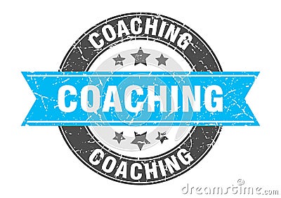 coaching stamp Vector Illustration