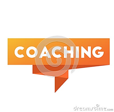 Coaching stamp on white Vector Illustration