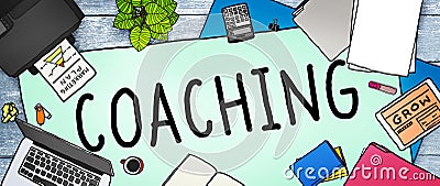 Coaching Training Mentor Teaching Coach Concept Stock Photo