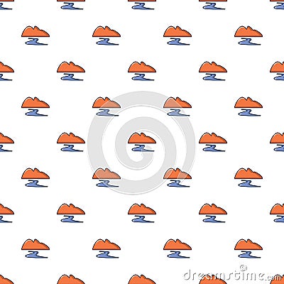 Coal dump pattern seamless Vector Illustration