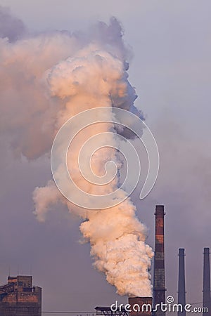 Coal fired power plants Stock Photo