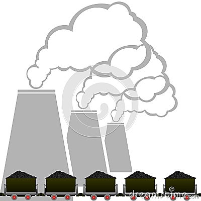 Coal industry-2 Vector Illustration