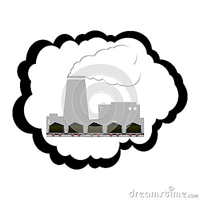 Coal industry Vector Illustration