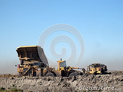 The coal industry in the prairies Editorial Stock Photo