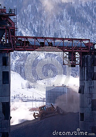 Coal mine Stock Photo