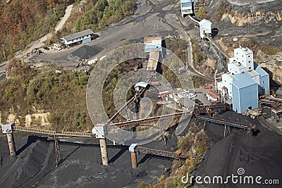 A coal mine, Appalachia, America Stock Photo