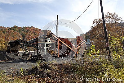 Coal Mine Appalachia Stock Photo