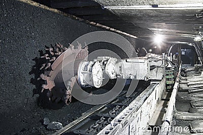 Coal mine excavator Stock Photo