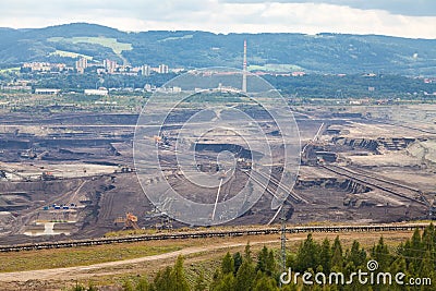 Coal mine, Sokolov,Czech Republic Stock Photo