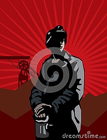 Coal miner Vector Illustration