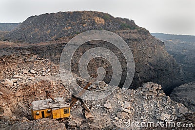 Coal mines in India Editorial Stock Photo