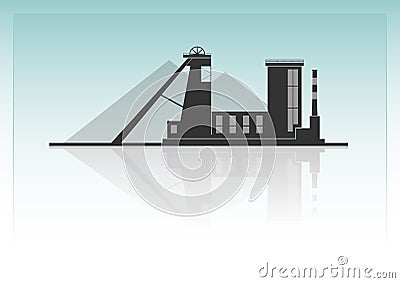 Coal mining Cartoon Illustration