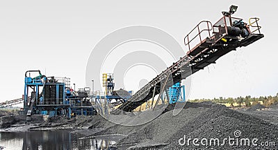 Coal Mining and processing equipment Stock Photo