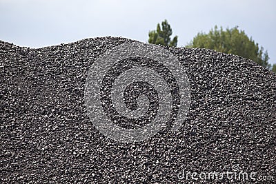 Coal pile Stock Photo