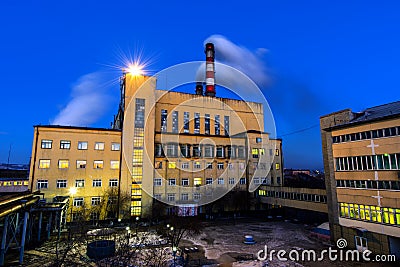 Coal powered plant Stock Photo