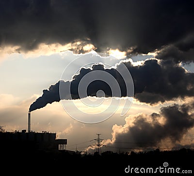 Coal powerplant Stock Photo