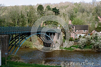 Coalport Bridge Over River Severn, UK Stock Photo