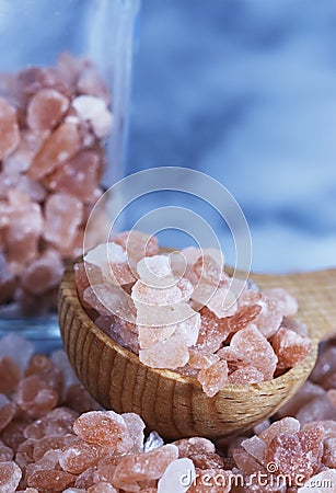 Coarse Himalayan Pink Salt Stock Photo