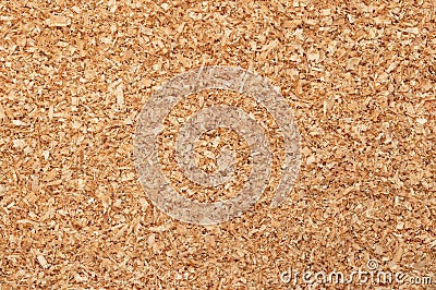 Coarse sawdust, wood chips, small chippings of wood, formed by sawing spruce Stock Photo