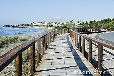 Coast of Alcossebre, Spain Stock Photo