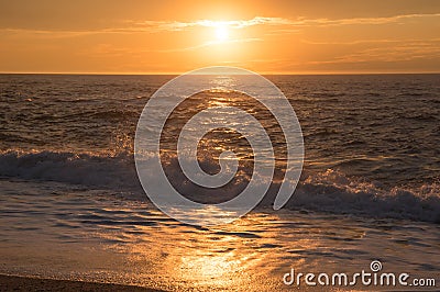 The coast of Atlantic ocean Stock Photo