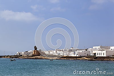 Coast of Caleta de Sebo on La Graciosa Stock Photo