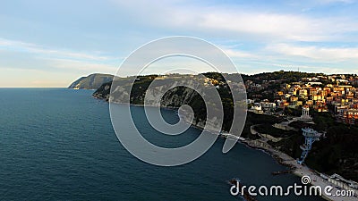 The coast of Conero mountain Stock Photo