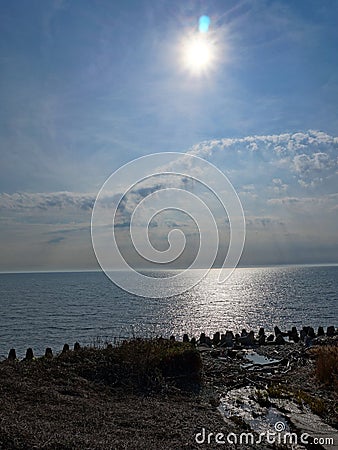 The coast of Greater Sochi, a walk, sketches. Stock Photo