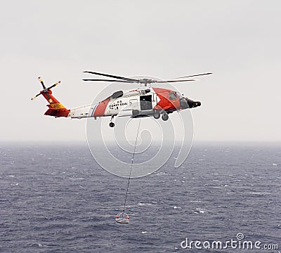 Coast Guard Helicopter Editorial Stock Photo