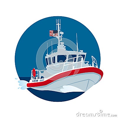 Coast-guard-usa Vector Illustration