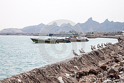 Coast of Hormoz island Stock Photo