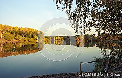 Coast of lake Stock Photo