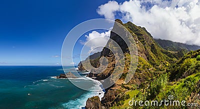 Coast near Boaventura - Madeira Portugal Stock Photo