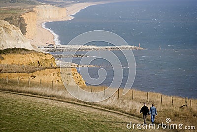 Coast path Stock Photo