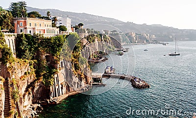 Coast of Piano di Sorrento Stock Photo