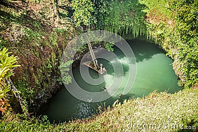 Coast of Samoa Editorial Stock Photo