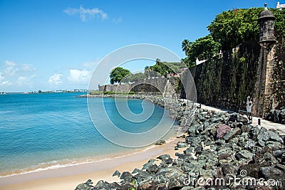 Coast of San Juan, Puerto Rico Stock Photo