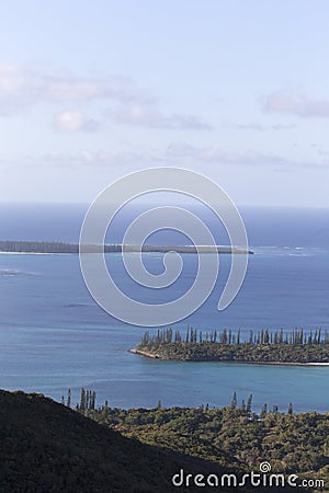 The coast view from ile des pins Stock Photo