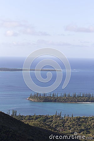 The coast view from ile des pins Stock Photo