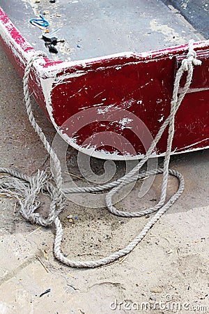 Coastal Boats Scene On The Beach in England Stock Photo