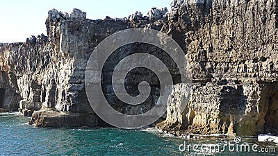 Coastal Cliffs Rock Formations Stock Photo