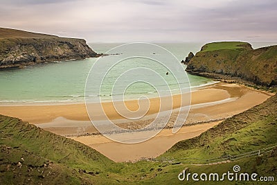 Landscape. Silver strand. Malin Beg. county Donegal. Ireland Stock Photo