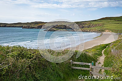 Coastal Path Pembrokeshire Whitesands Bay Stock Photo