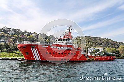 Coastal Safety Boat Stock Photo