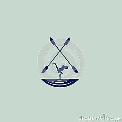 Coastal vector logodesign template Vector Illustration