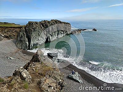 Coastal view of south Iceland Editorial Stock Photo