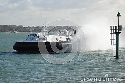 Coastguard hovercraft Editorial Stock Photo