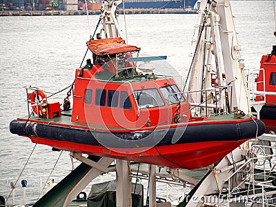 Coastguard Rescue Boat Stock Photo