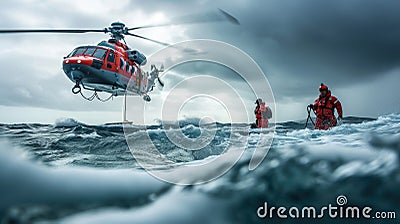 Coastguard Speedboat in Action AIG41 Stock Photo